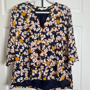 Cooper & Ella Floral Blouse - Black, Pink, Gold